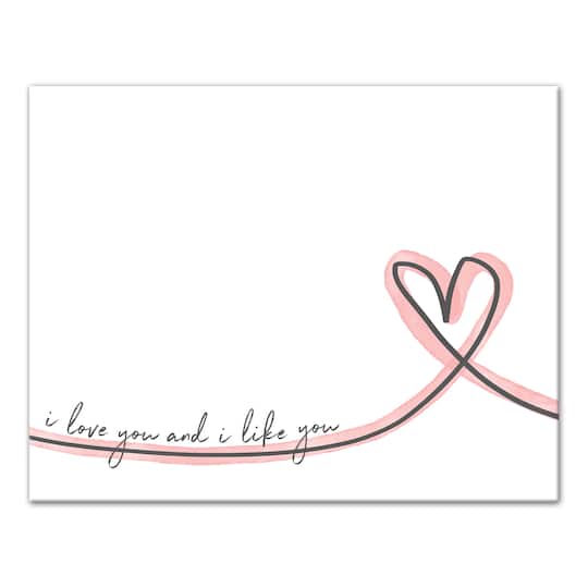 I Love You and I Like You Canvas Wall Art
